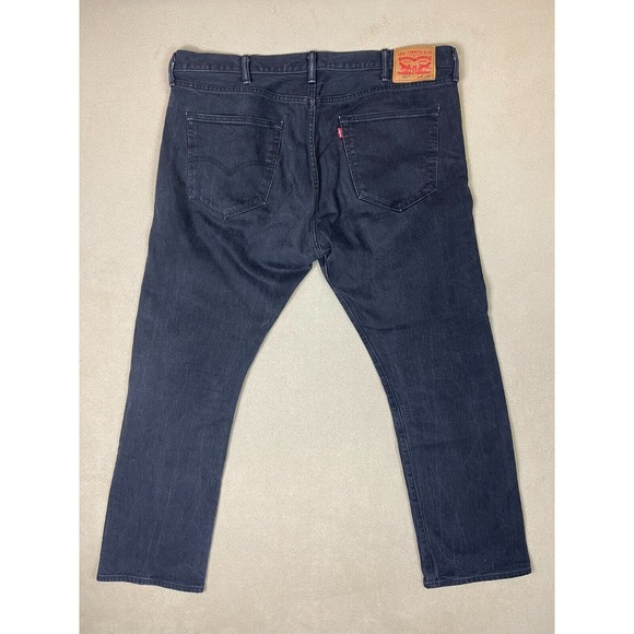 Levis Jeans Mens 42x32 Black 501 XX Denim Button Fly Casual Straight Adult - Picture 12 of 13